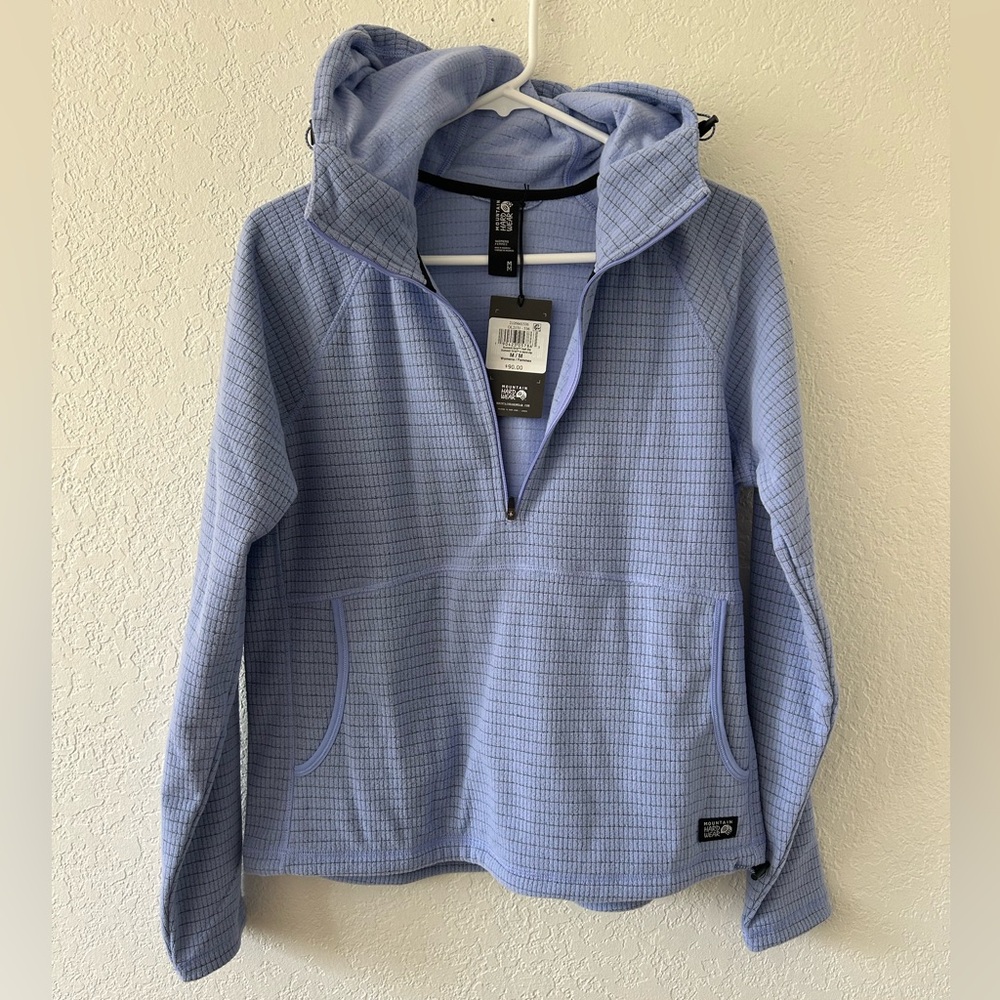 Mountain Hardwear Light Blue Zip-Up Sweater